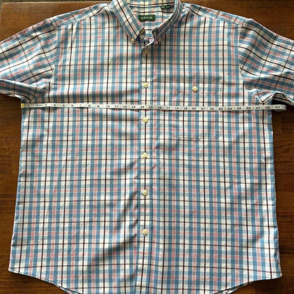 Orvis Men’s button down short sleeve, wrinkle free, casual dress shirt size XXL - Picture 4 of 7